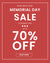 Online and In-Store Memorial Day Sale Clearance Sale. Up to 70% off. Shop Now