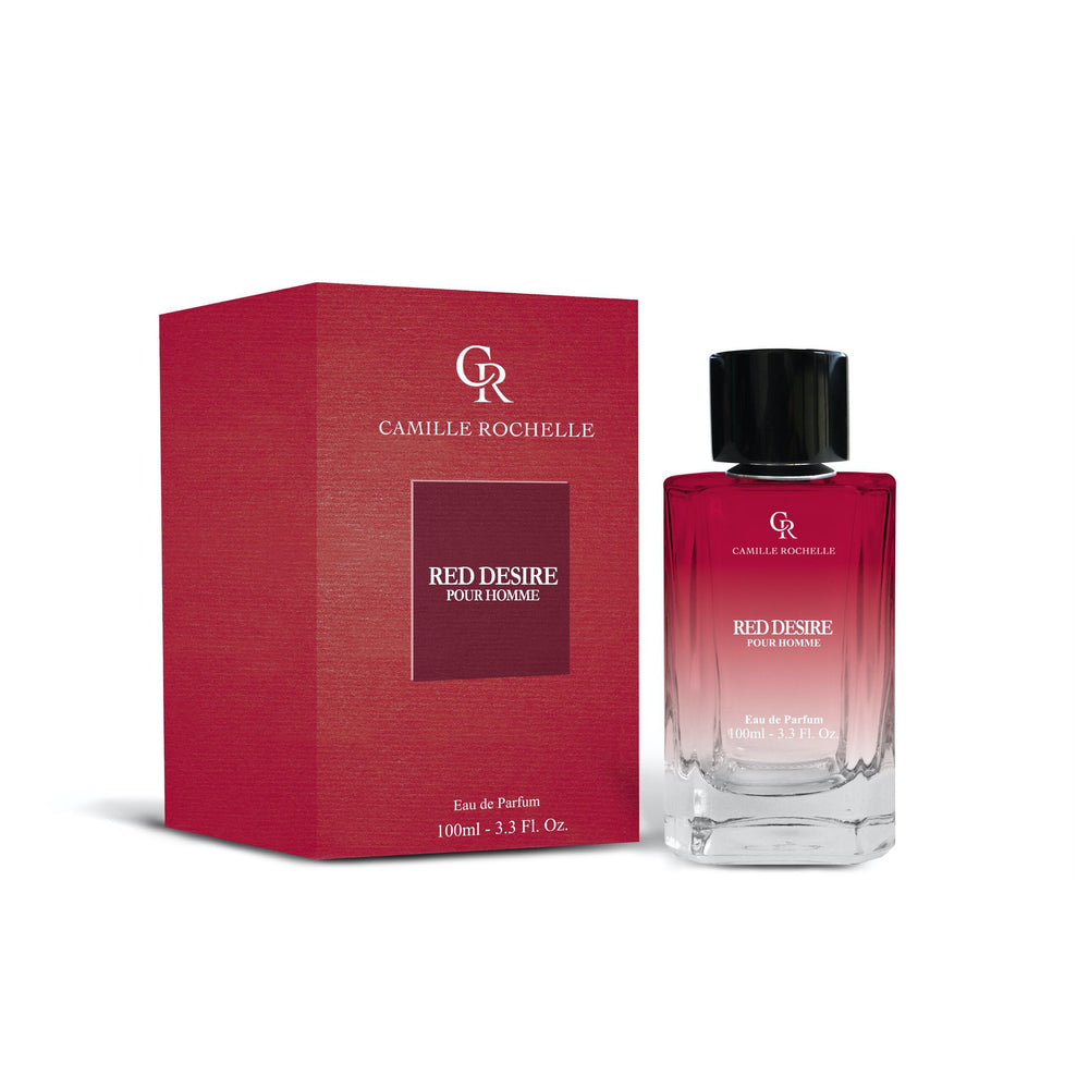 Red Desire Pour Homme Eau De Parfum Spray for Men by Camille Rochelle