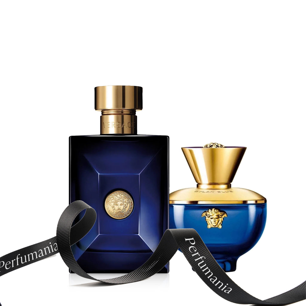 Dylan Blue Eau de Parfum 3.4 oz. for Women and Dylan Blue Eau de Toilette 3.4 oz. for Men by Versace.