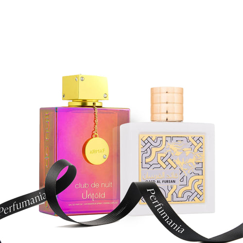 Qaed al Fursan Unlimited Eau de Parfum 3.04 oz. by Lattafa and Club de Nuit Untold Eau de Parfum 3.6 oz. by Armaf