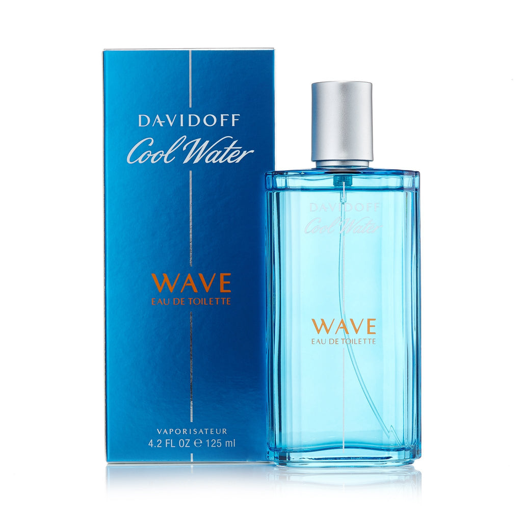 Cool Water Wave Eau de Toilette Spray for Men by Davidoff 4.2 oz.