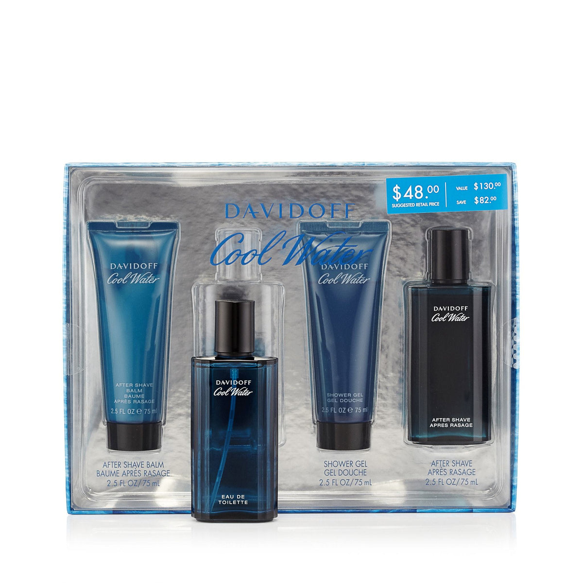 Cool Water Gift Set for Men by Davidoff 2.5 oz.