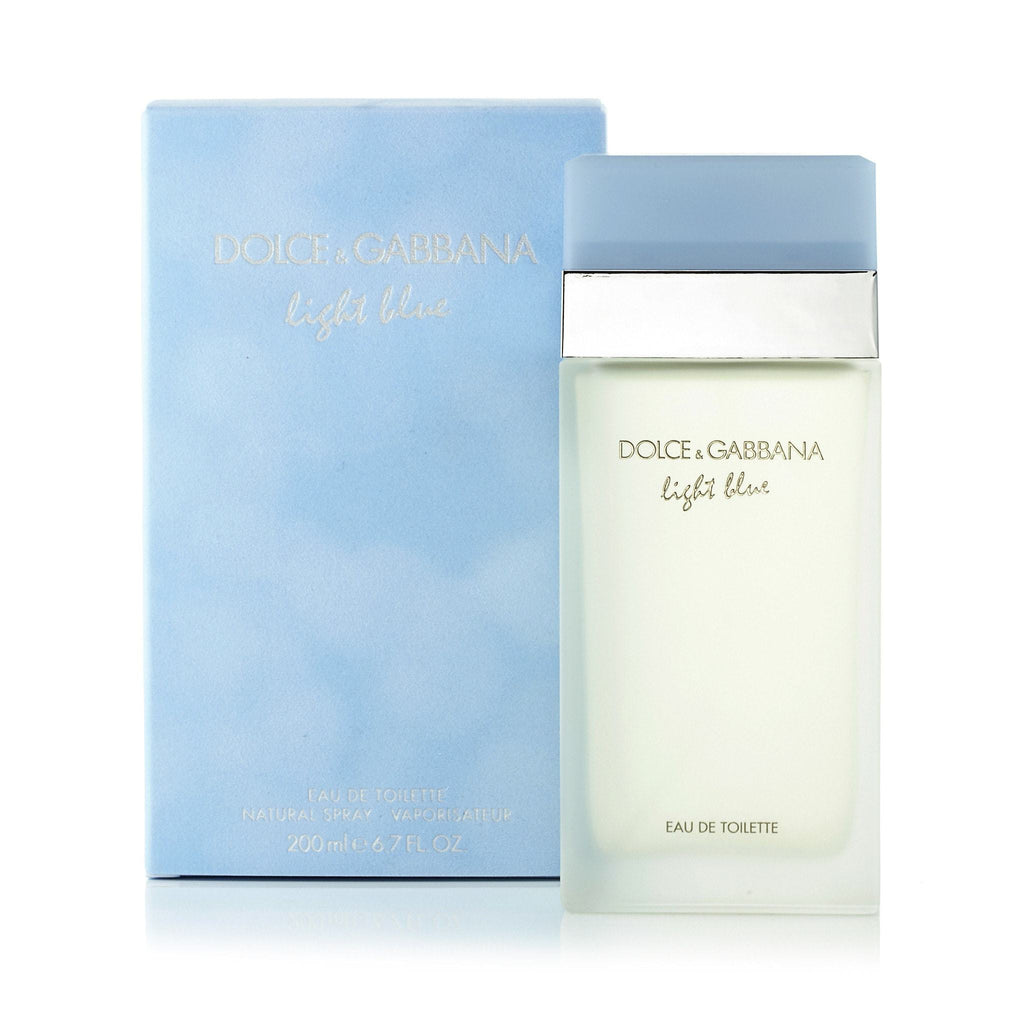 Dolce & Gabbana Light Blue For Women Eau De Toilette Spray 6.7 oz with box and bottle