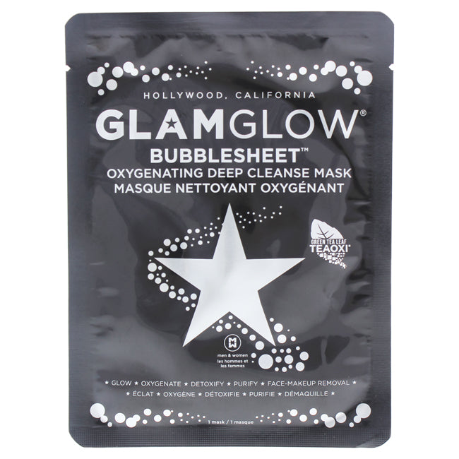 Bubblesheet Oxygenating Deep Cleanse Mask by Glamglow for Women - 1 Pc