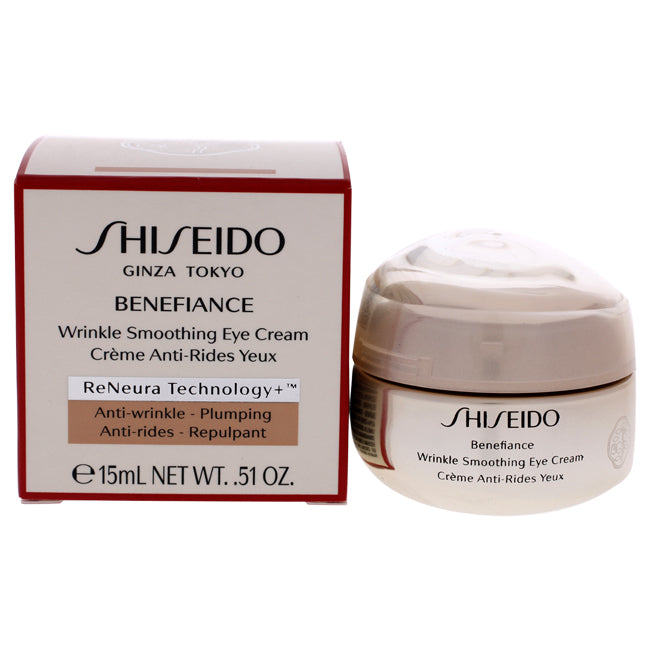 Benefiance Wrinkle Smoothing Eye Cream by Shiseido for Unisex - 0.51 o