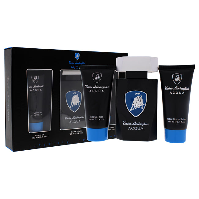 Acqua by Tonino Lamborghini for Men - 3 Pc Gift Set