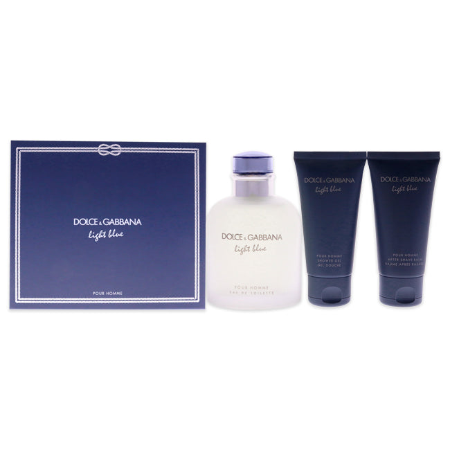 Light Blue by Dolce and Gabbana for Men - 3 Pc Gift Set – Perfumania