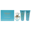 Dylan Turquoise by Versace for Women - 3 Pc Gift Set 