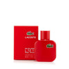 L.12.12 Rouge Eau de Toilette Spray for Men by Lacoste 1.6 oz.