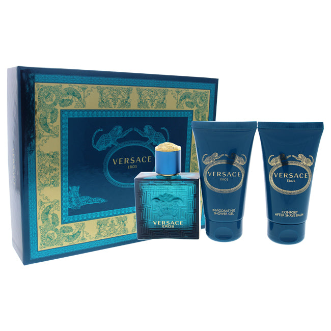 Versace Eros by Versace for Men - 3 Pc Gift Set