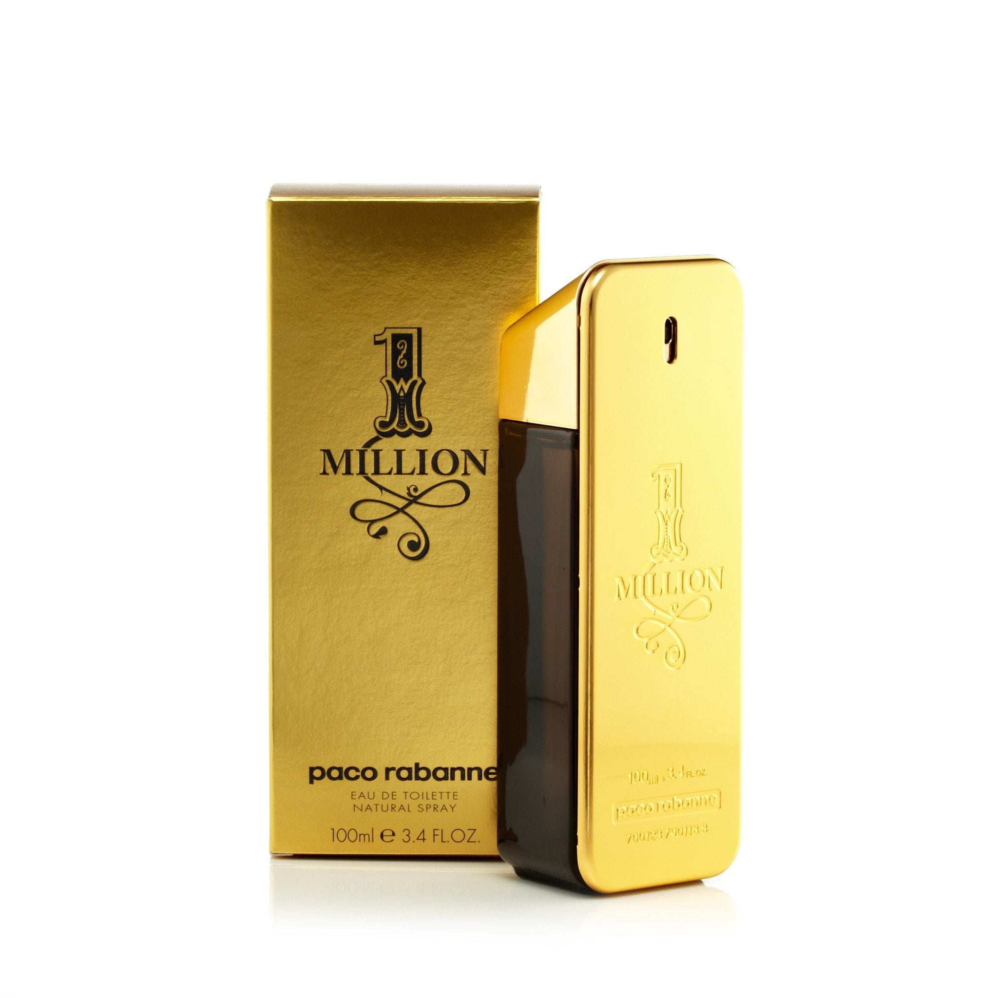 Paco Rabanne 1 Million Eau de Toilette Mens Spray 3.4 oz with box and bottle