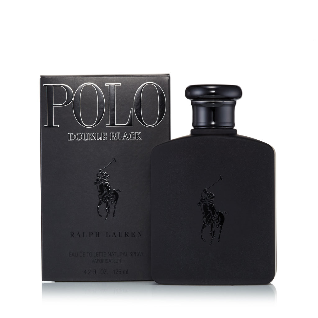 Polo Double Black Eau de Toilette Spray for Men by Ralph Lauren 4.2 oz.