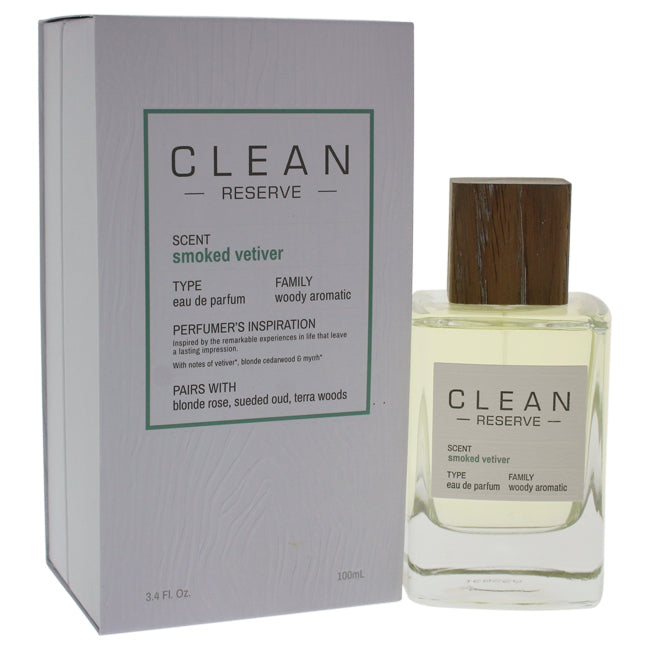 Reserve Smoked Vetiver by Clean for Unisex - Eau de Parfum Spray –  Perfumania