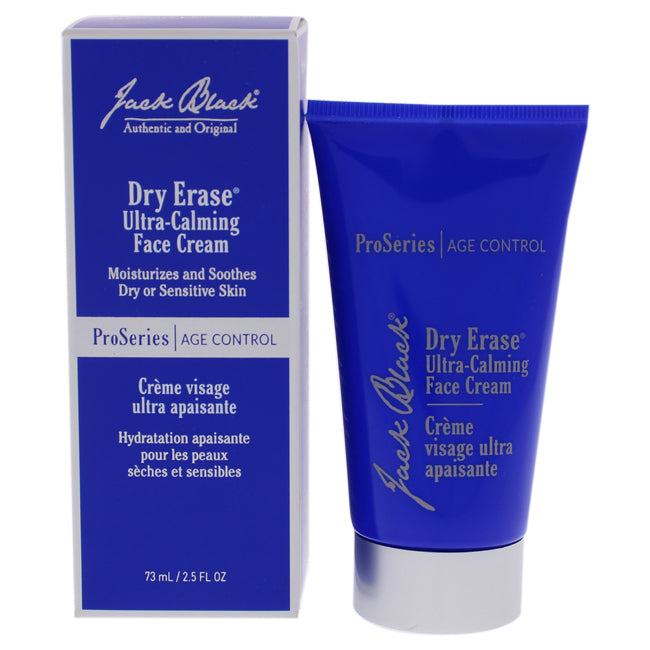 Dry Erase Ultra-Calming Face Cream by Jack Black for Men - 2.5 oz Crea