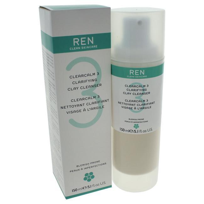 Clearcalm 3 Clarifying Clay Cleanser by REN for Unisex - 5.1 oz Cleans