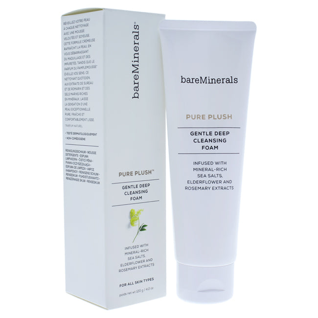 Pure Plush Gentle Deep Cleansing Foam by bareMinerals for Unisex - 4.2 ...
